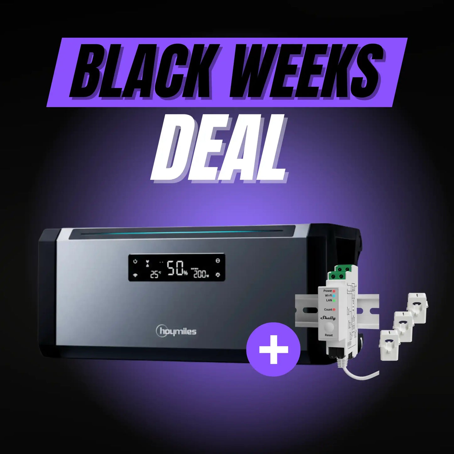 HiBattery + Shelly 3EM | Monitoring Bundle