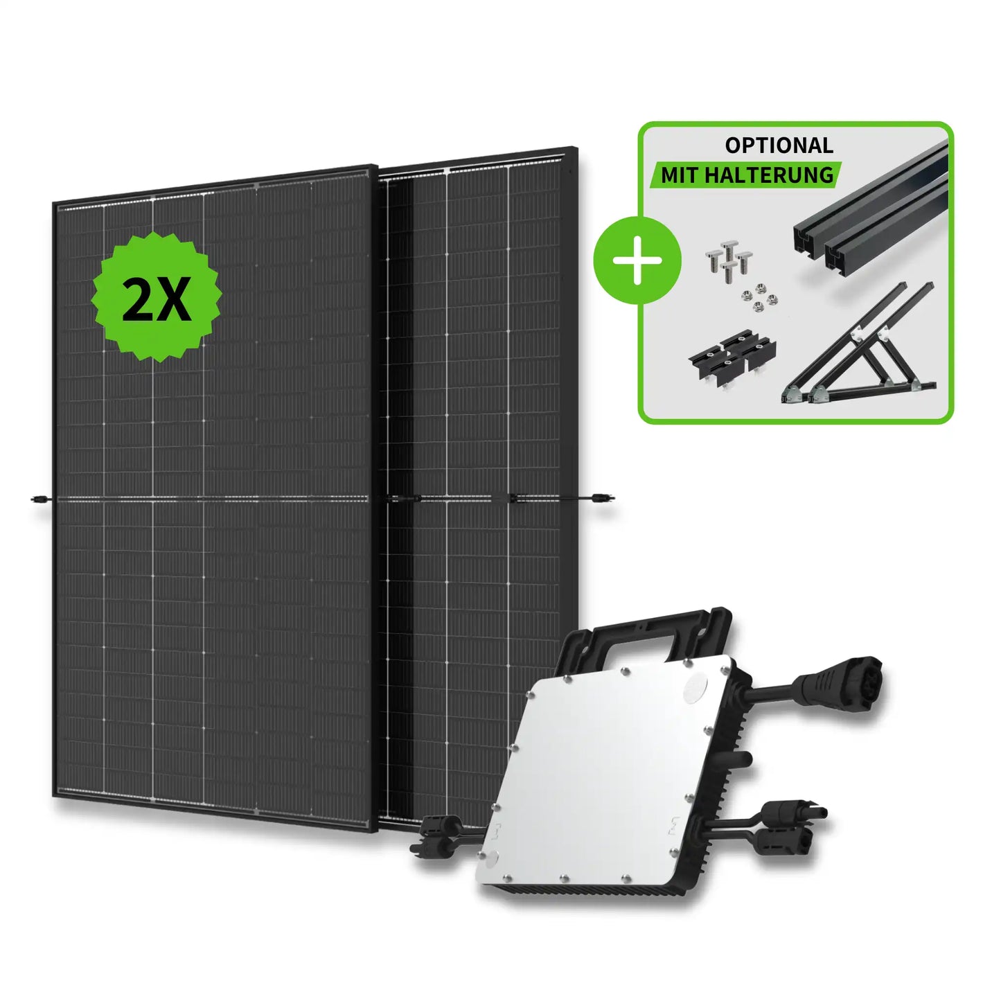 800 Watt Balkonkraftwerk Komplettset / Halterung optional