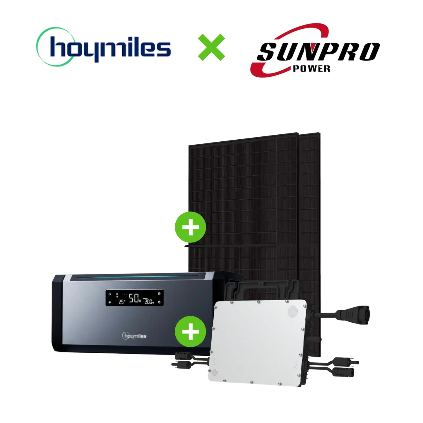 HiBattery + HMS-800 | 800W Solar-Bundle