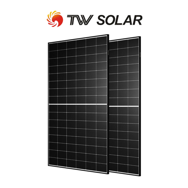 TW Solar N-type Half-cell Bifacial Black Frame Modul 54HD500