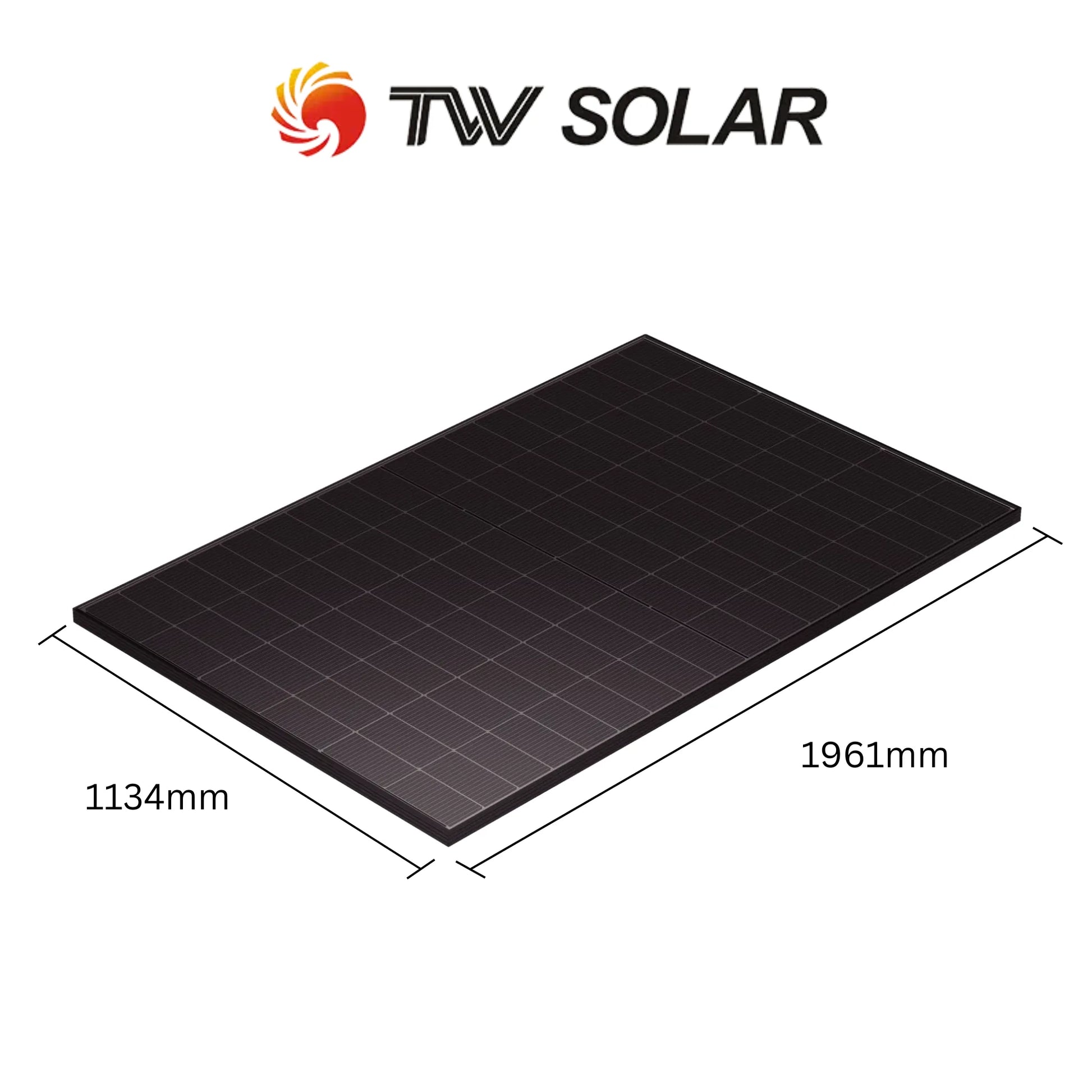TW Solar N-type Half-cell Bifacial Black Frame Modul 54HD500 