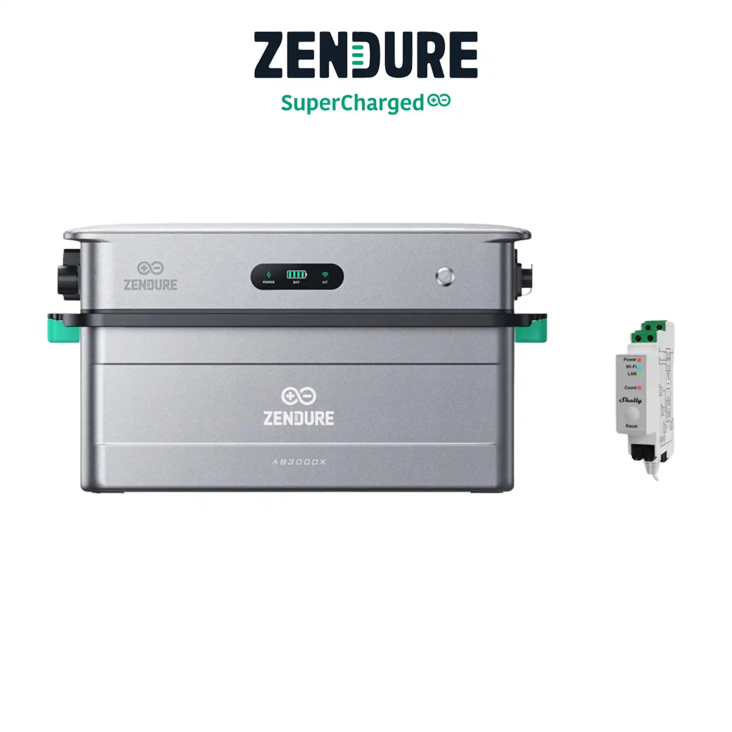 Zendure Solarflow 2400 AC + 1 AB3000X + Shelly