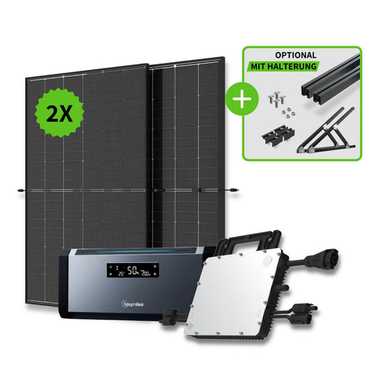 Balkonkraftwerk mit Speicher 800 Watt