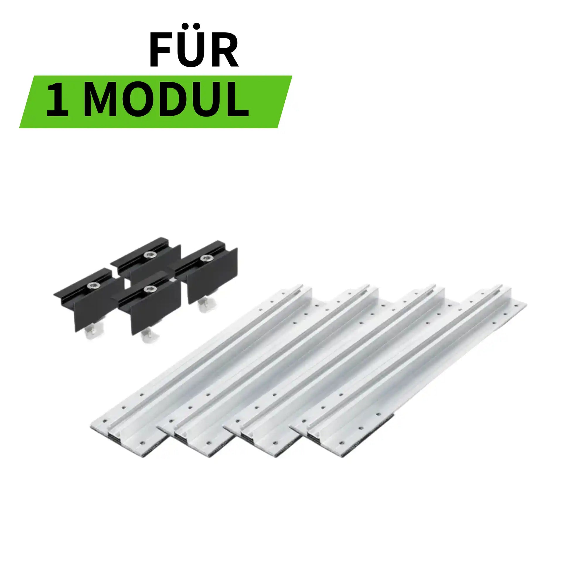 Balkonkraftwerk Trapezblechdach Montageset