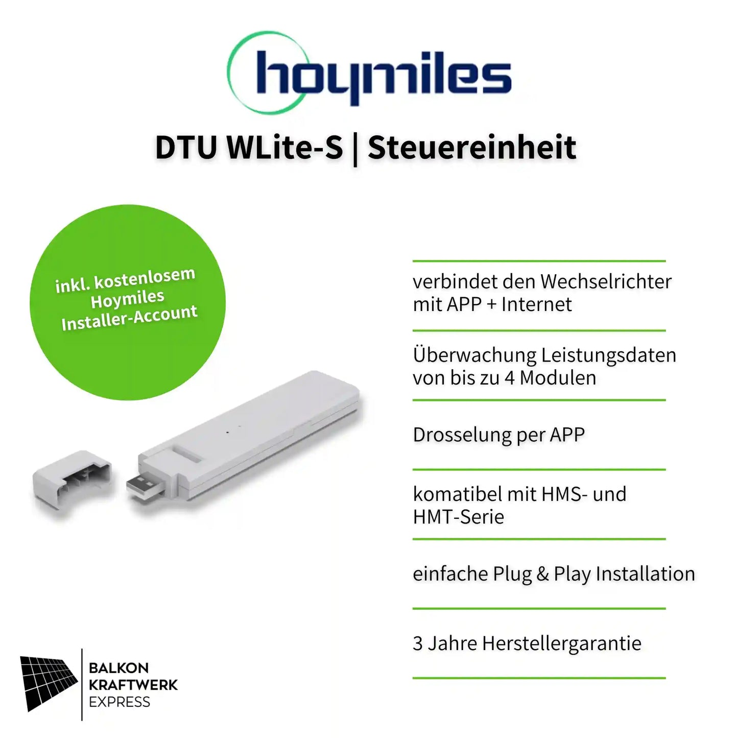 Hoymiles HMS DTU WLite-S Steuereinheit