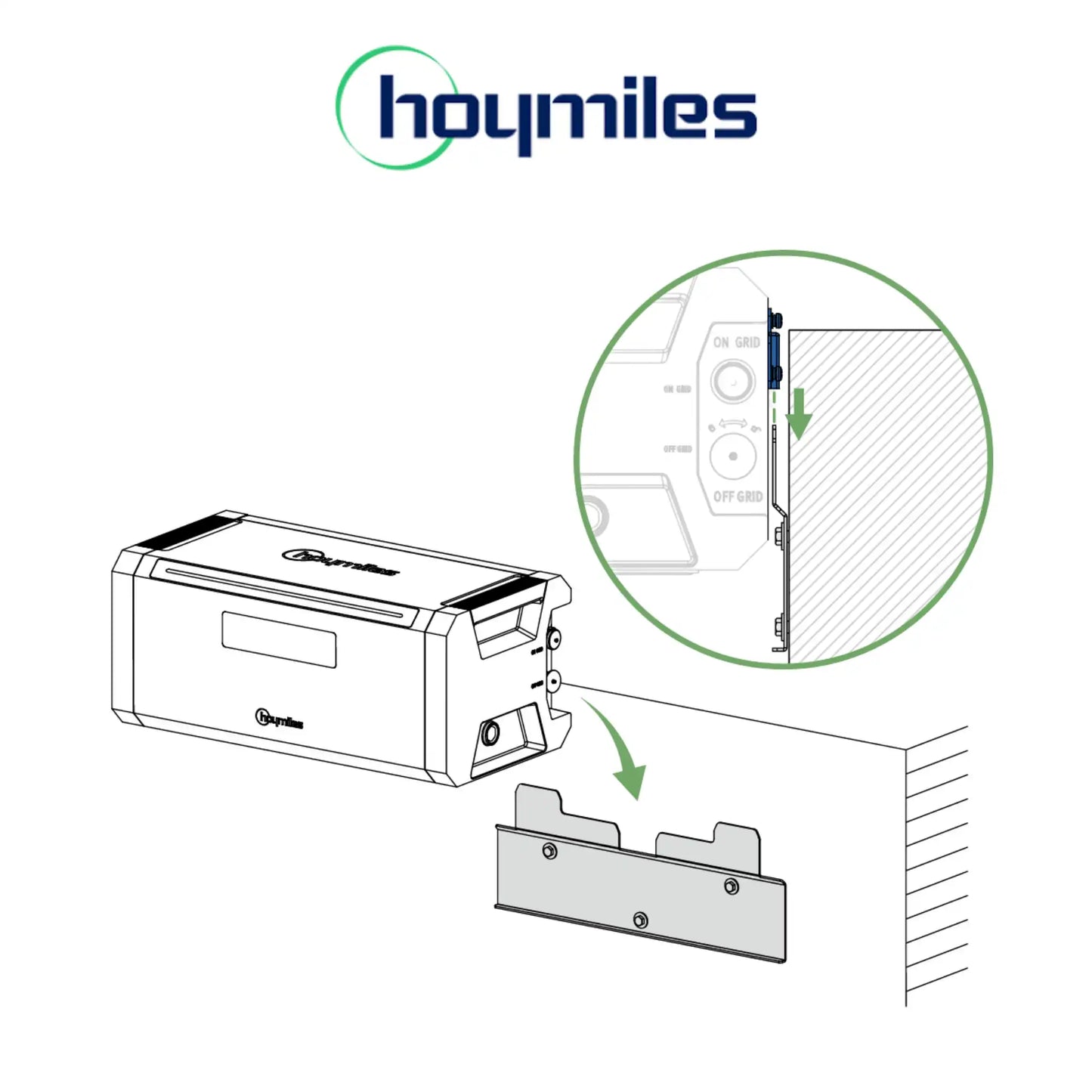 Hoymiles HiBattery Wandhalterung