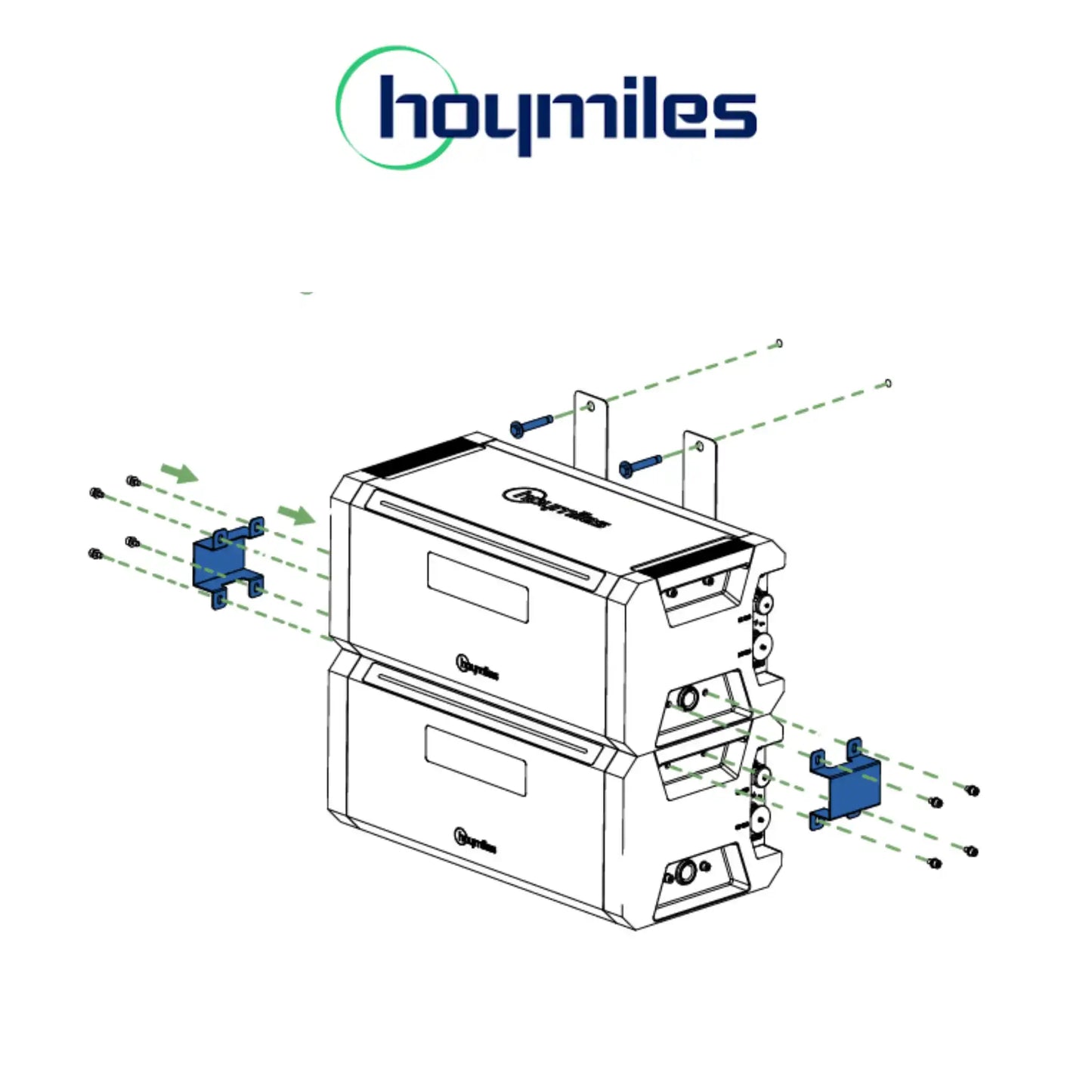 Hoymiles HiBattery Montageset zur Verbindung von zwei Speichern