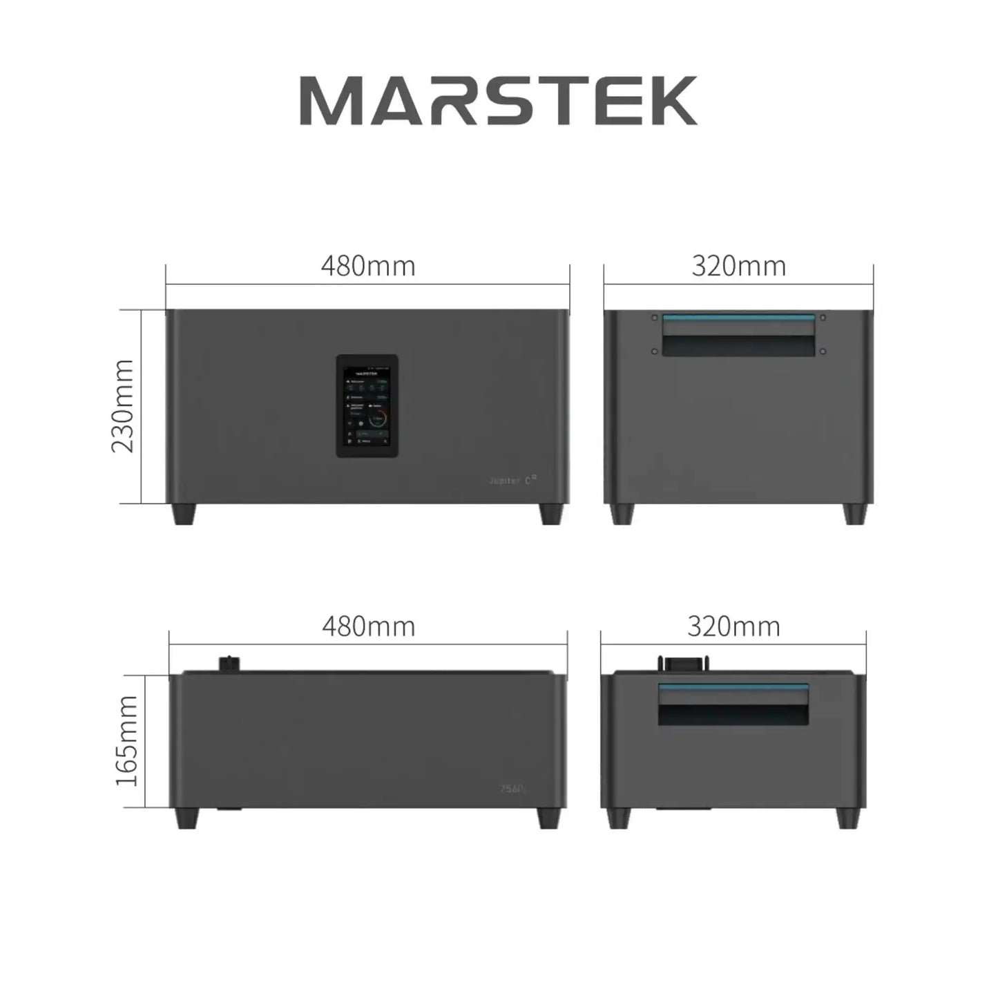 Marstek Jupiter C Plus Erweiterungsakku | Zusatzbatterie  2,56 kWh Kapazität