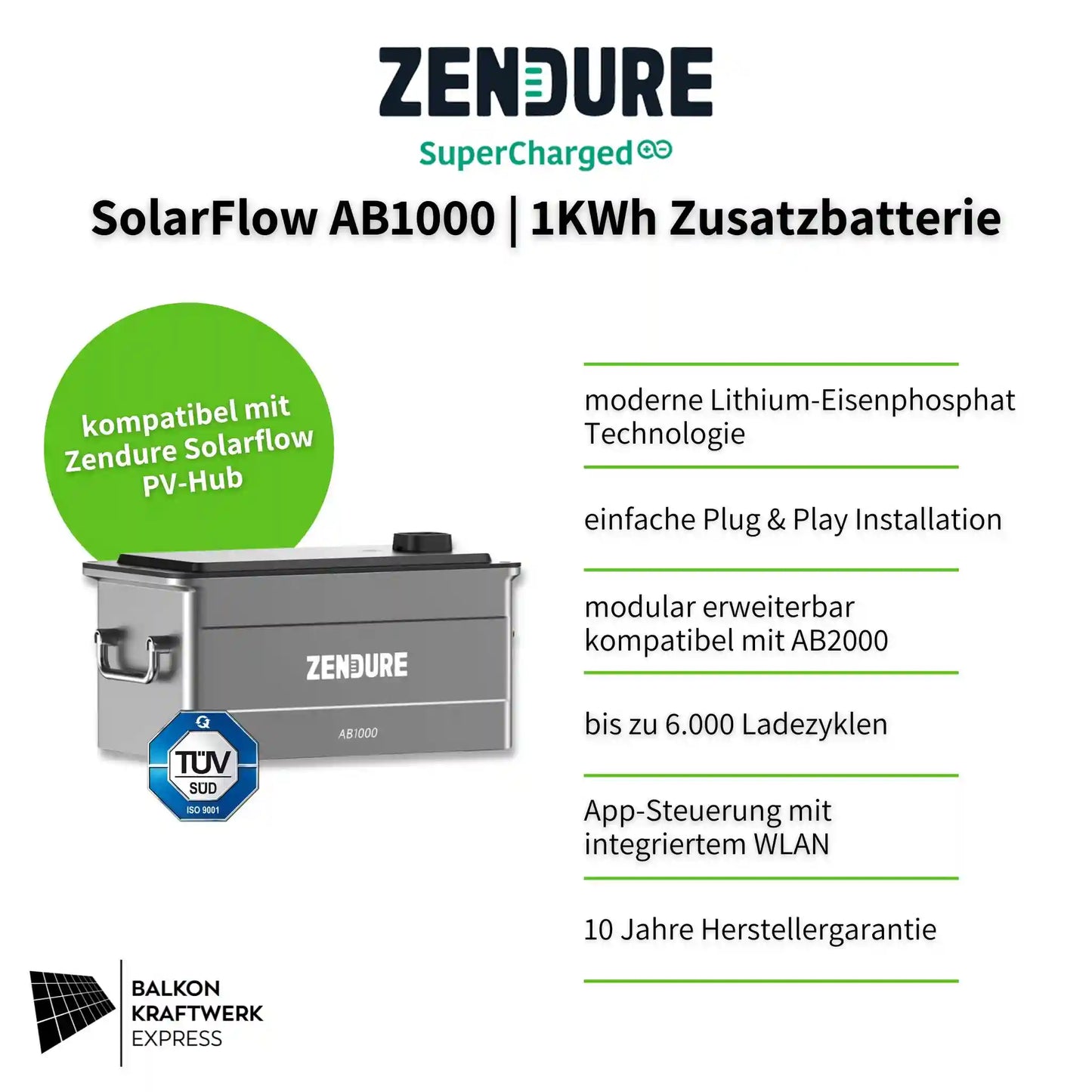 Zendure AB1000 Zusatzbatterie