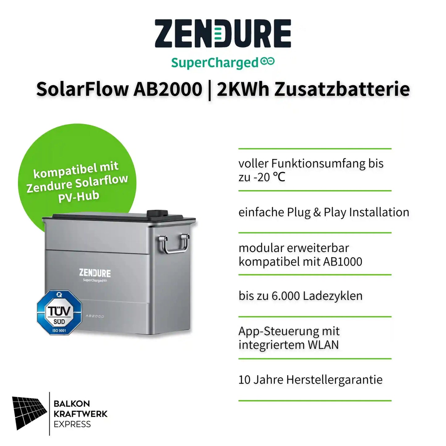 Zendure AB2000 Zusatzbatterie